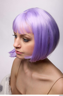 Groom references Figgy  005 hairstyle head purple hair purple…